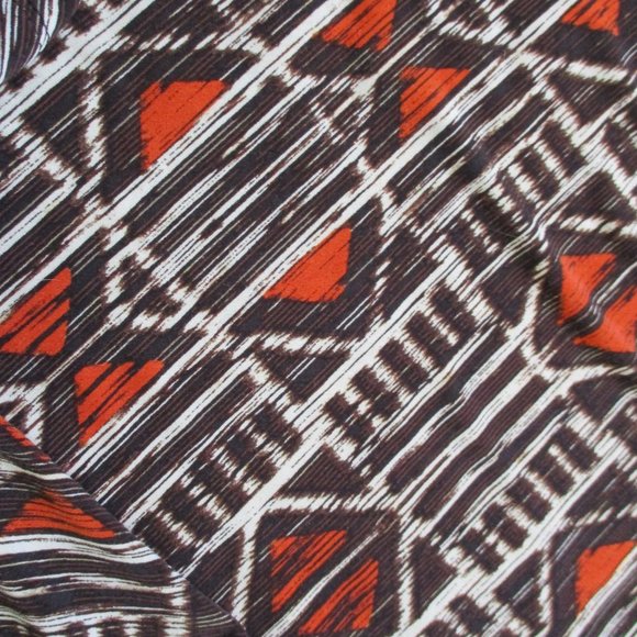 *2/$30* Chico's Brown Orange Print Blouse - Picture 6 of 6